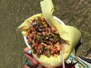 Truly LOADED fries! Good way to spend our free food $$$